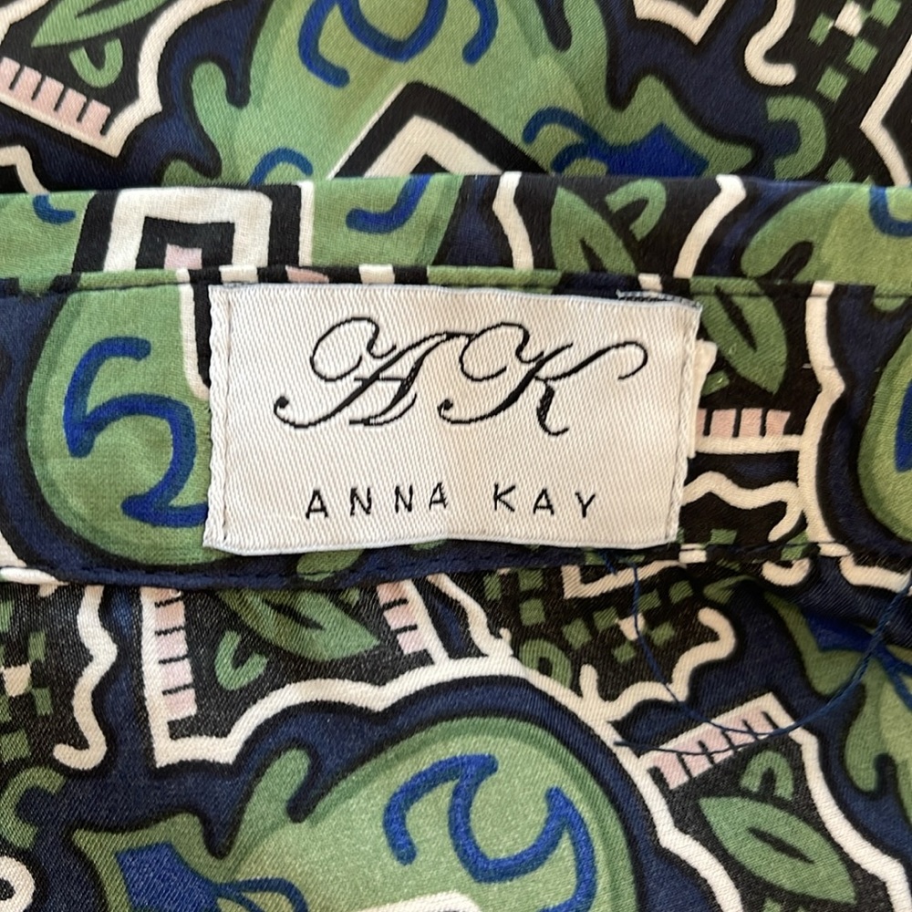 ANNA KAY Godet Shirtdress Green Size Large NWOT - Picture 16 of 17